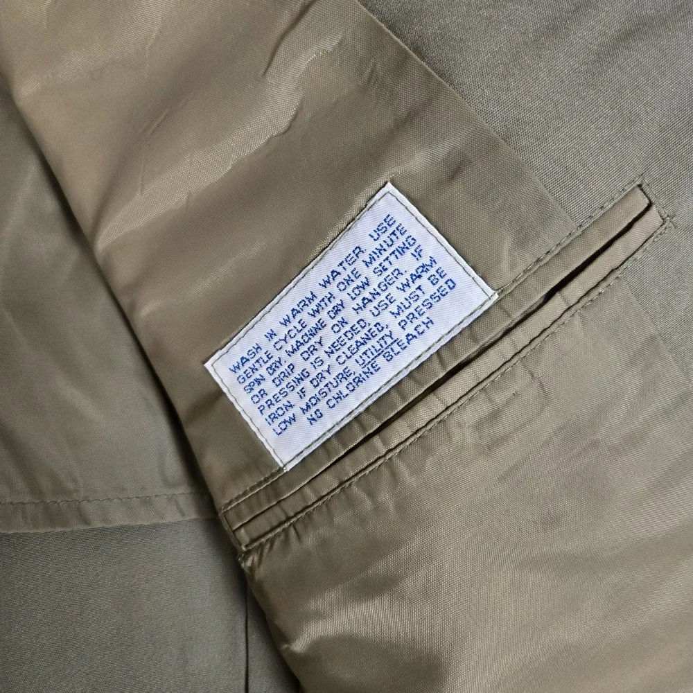 Vintage Brooks Brothers Suit Mens 44R 38x28 Green 100% Cotton 3-Button USA Made